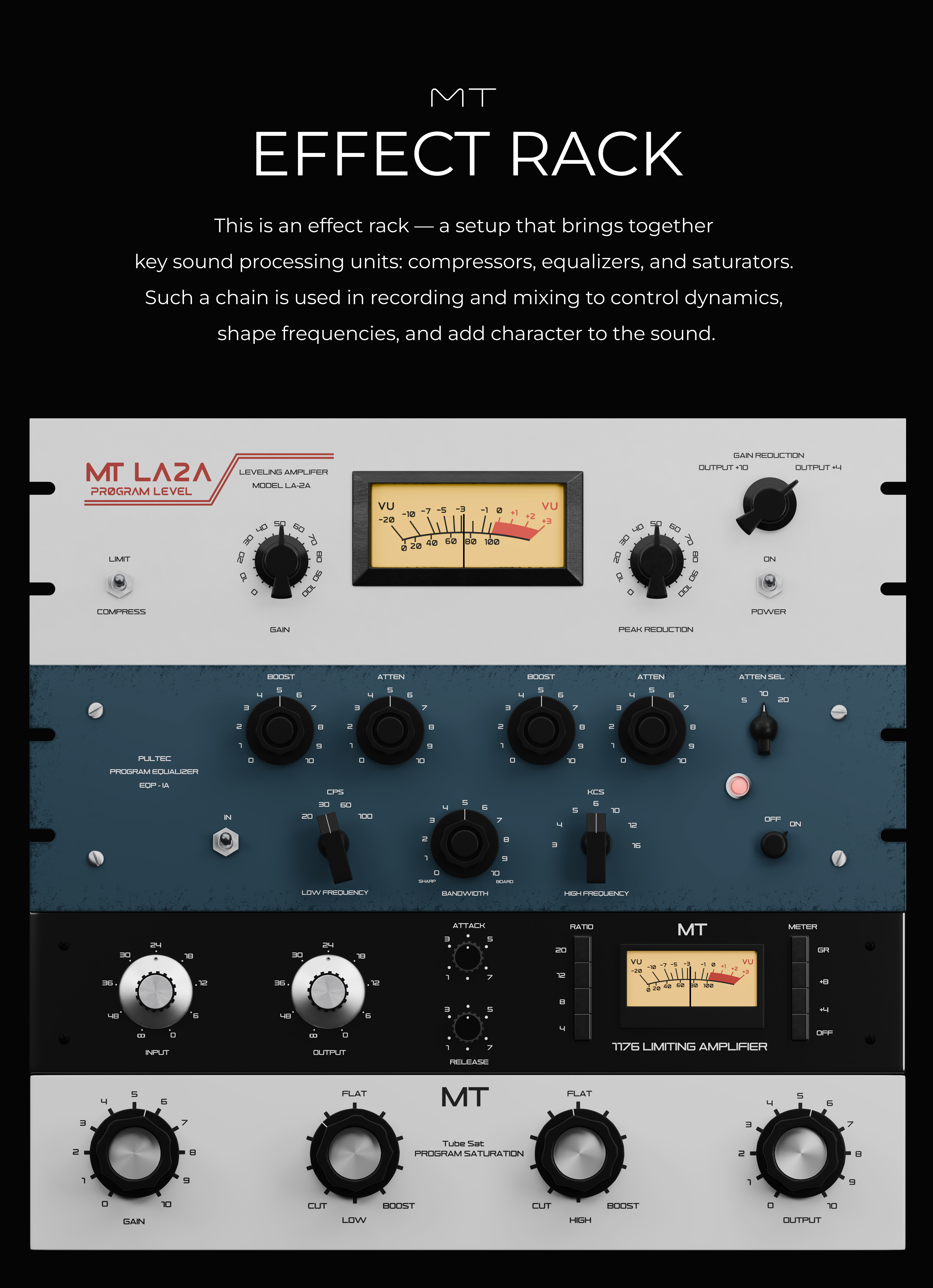 Example of Audio Plugin UI & 3D Interface Design